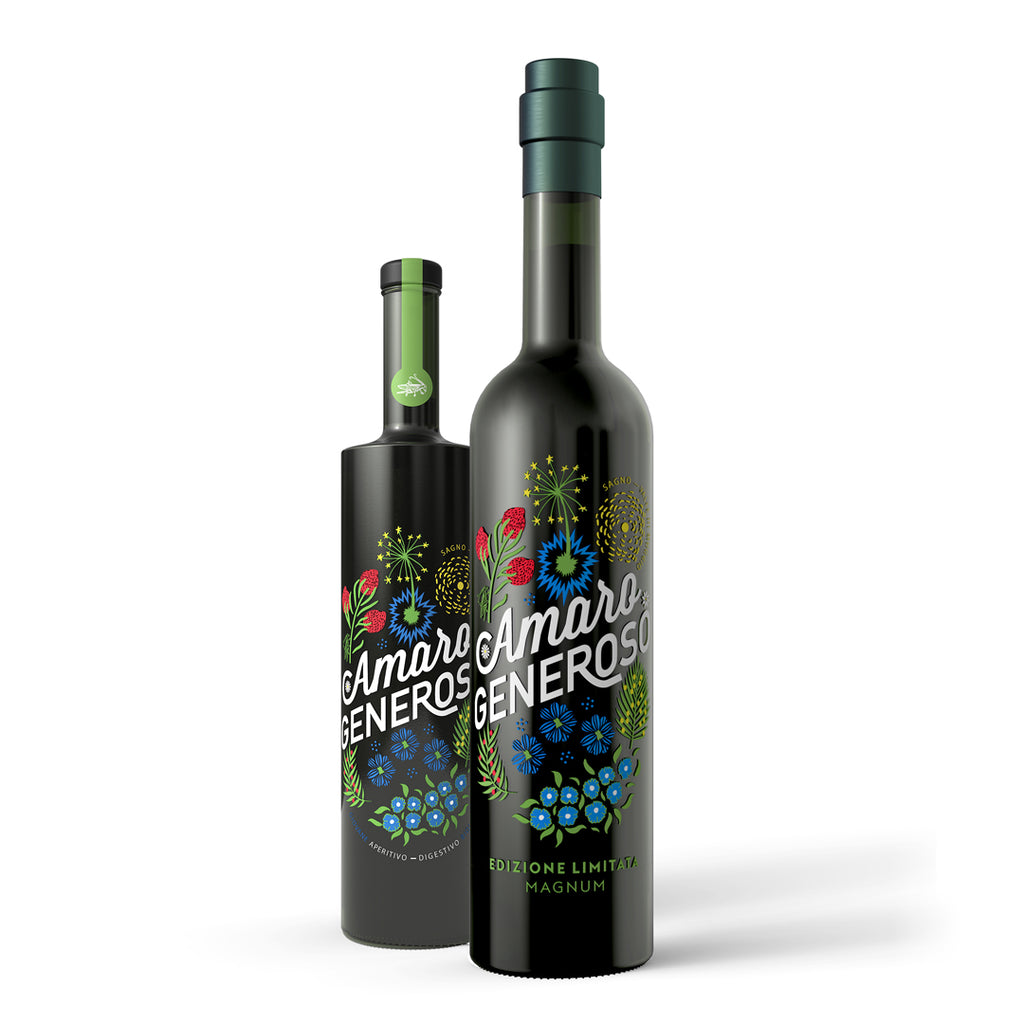 MAGNUM AMARO GENEROSO Limited Edition + 2 bicchieri amaro